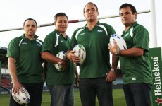Four rugby legends walk into a bar...