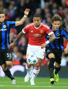 Memphis has scored twice for Man Utd in an impressive first half at Old Trafford