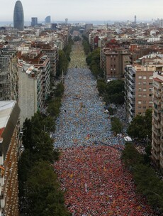 WATCH: More than one million people hit the streets to demand Catalan independence