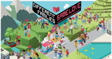 This poster is being introduced to classrooms to teach children about same-sex families