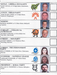 This is the new ballot paper you'll be using at the next election