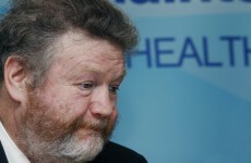 James Reilly had to abandon his car after it was surrounded by protesters