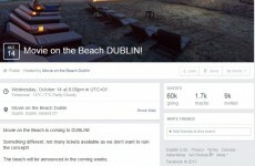 The 'Movie on the Beach' planned for Dublin tonight is definitely not real