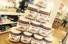 Brown Thomas is now selling personalised Nutella jars