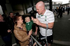 In pics: Irish team return to low-key homecoming