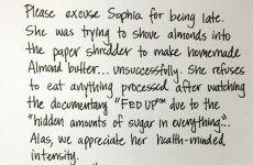 This Dad writes the best notes to explain why his kids are always late for school