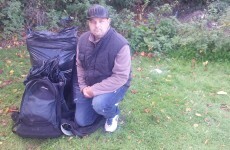 In a south Dublin park, three men and a dog bed down for the night