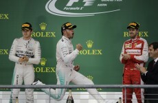 Lewis Hamilton is world champion again, and Nico Rosberg doesn't look too pleased
