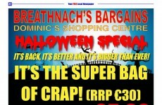 A Tallaght shop has the most Irish Halloween deal ever