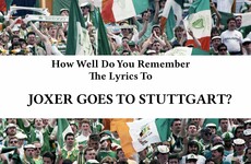 How Well Do You Remember The Lyrics To Joxer Goes To Stuttgart?
