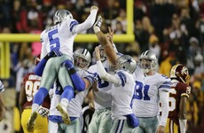 Late drama as Dan Bailey's 54-yard field goal sees Cowboys edge past Washington