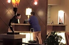This hotel guest's outfit choice has divided the internet