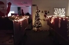 An office in Galway has gone above and beyond with the Christmas decorations this year