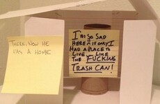 This passive aggressive bathroom gesture is a work of art