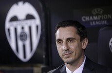 Former Man City striker helps Gary Neville claim first win as Valencia coach