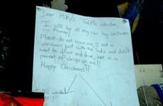 A man tried to avoid a parking ticket by leaving this cheeky note