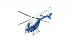 Helicopter chase after armed robbery on a post office