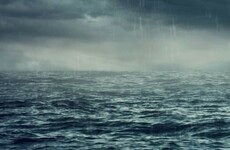 Three men (and a dog) rescued from stormy waters by helicopter