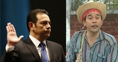 This country's new president is an actor who once played a moron who ran for president