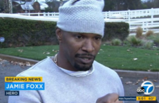 Jamie Foxx drags man to safety from burning truck