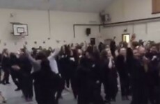 A Dublin school's early morning Maniac 2000 rave is going viral on Facebook