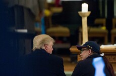 Trump goes to church, gets a sermon on Syrian refugees and Mexican migrants