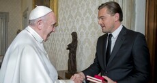 WATCH: Leonardo DiCaprio met the Pope and chatted to him in Italian