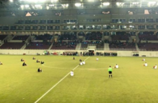 Greek footballers stage remarkable protest over migrant deaths with pitch sit-in