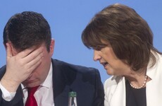 Slapped down: Joan Burton insists she IS Alan Kelly's boss