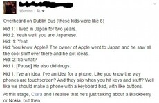 This story about two kids chatting on a Dublin bus will make you feel super old