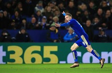 A goal-of-the-season contender from Jamie Vardy secures Leicester win over Liverpool