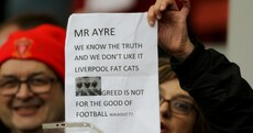 'You greedy b***ards, enough is enough!' Angry Liverpool fans stage walkout protest