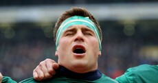 An emotional CJ Stander absolutely belted out Amhrán na bhFiann today