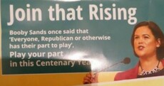 This Mary Lou leaflet contains a very unfortunate typo about Bobby Sands