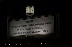 This massive billboard proposal went up in Dublin last night