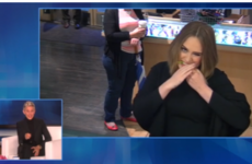 Adele and Ellen played a hilarious prank on an unsuspecting juice shop yesterday