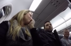 This man found out he's going to be a dad over a plane loudspeaker