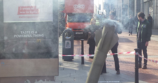 Would you have survived? This smoking 'rocket' stopped people in their tracks in Dublin today
