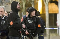 Manhunt for terrorist suspects continues as Islamic State flag found at scene of shootout