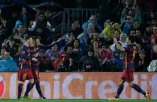 This glorious Luis Suarez scissors kick sealed Barca's place in the last 8 tonight