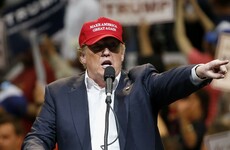 Demonstrators block Arizona highway to stop people getting to Trump rally