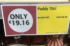 This Cork supermarket has a very patriotic deal on whiskey this week