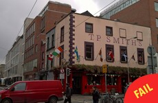 This Dublin pub was caught rapid flying the Ivory Coast flag