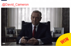 House of Cards threw excellent shade at David Cameron with one simple gif