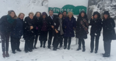 Sometimes it snows in April - and here are some photos from Kerry to prove it