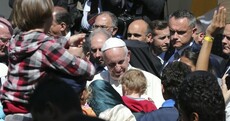 The Pope has taken in three refugee families