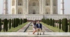 William and Kate posed for some very on-the-nose photos at the Taj Mahal