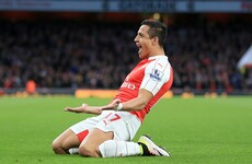 Sanchez continues recent goal rush as Gunners keep Champions League hopes alive