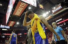 Three and easy: Warriors back to setting records, but Curry injured in win over Houston