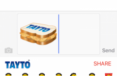 Tayto just launched the dream emoji - a crisp sandwich